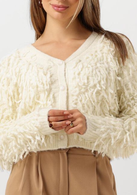 Weiße NUKUS Strickjacke WARWICK CARDIGAN - large