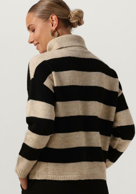 Beige OBJECT Rollkragenpullover OBJMINNA L/S ROLLNECK KNIT PULLOVER NOOS - large