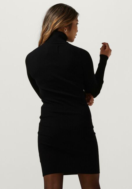 Schwarze CALVIN KLEIN Minikleid BADGE ROLL NECK SWEATER DRESS - large