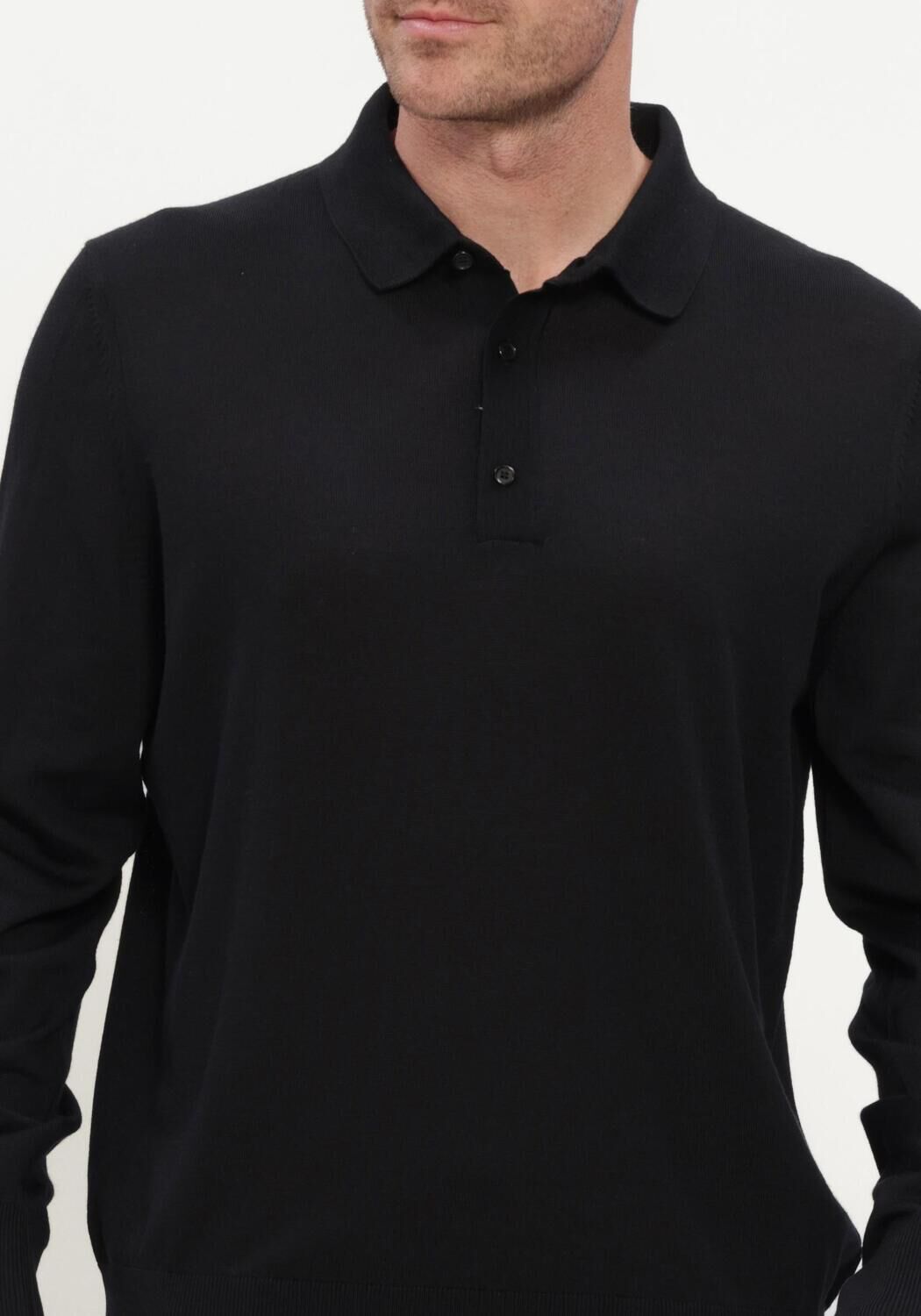 Schwarze BOSS BLACK Pullover H-LANCIONE - large