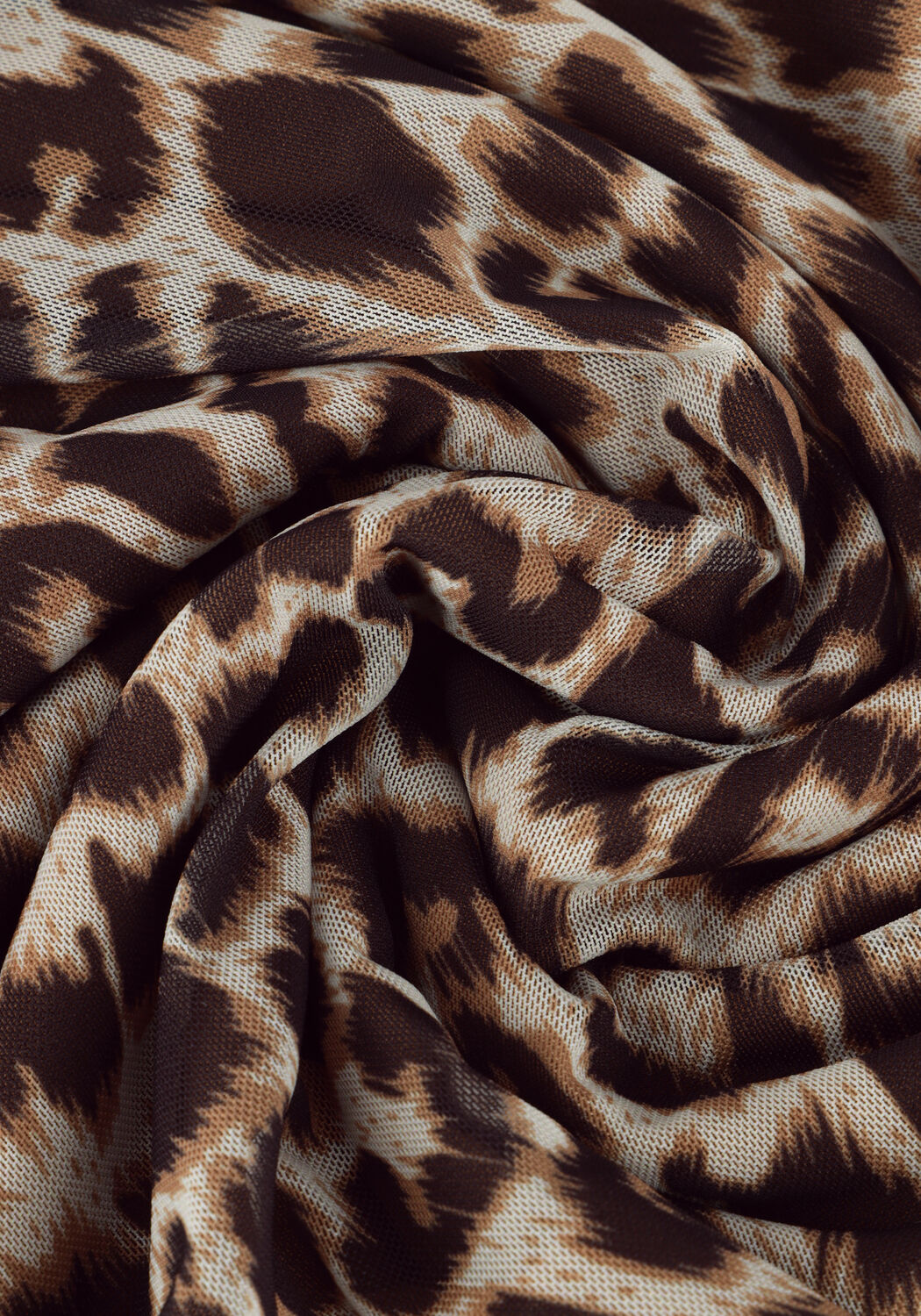 Braune CATWALK JUNKIE Maxikleid LONG SLEEVE MESH DRESS - large