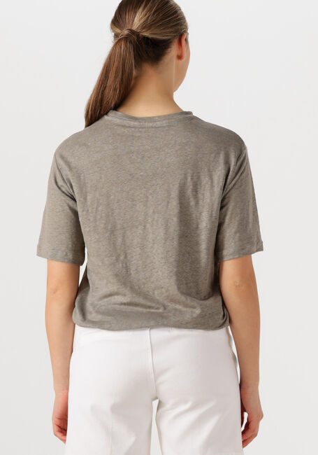 Hellgrau SELECTED FEMME T-shirt SLFVILJA LINEN SS TEE - large