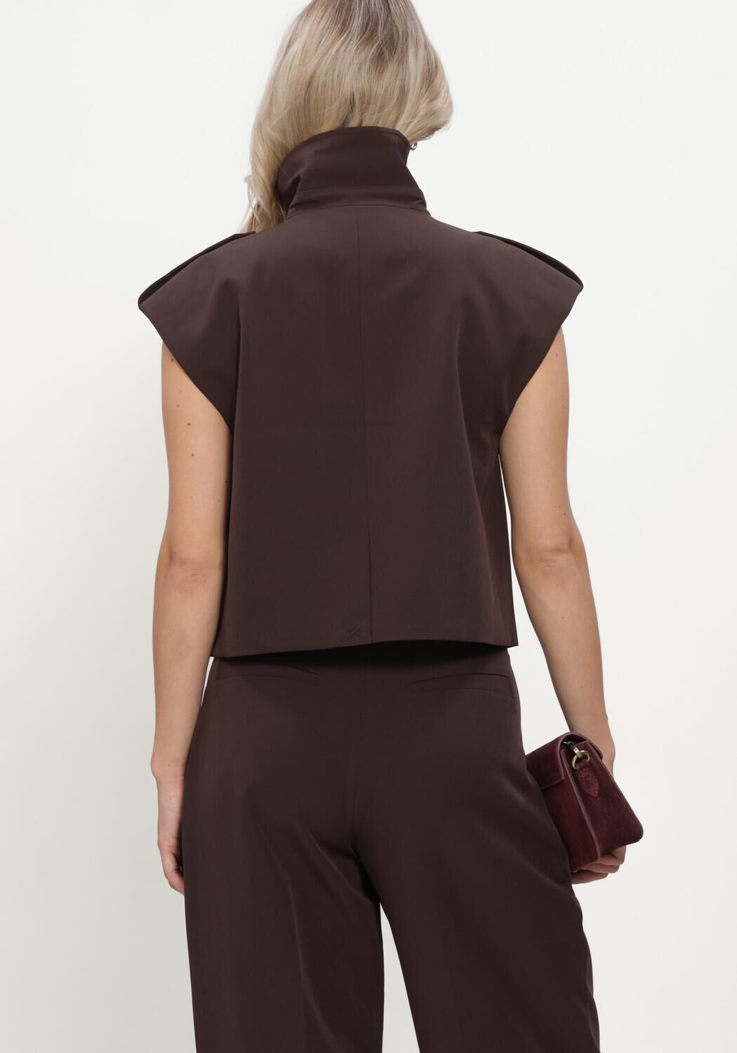 Braune BRUUNS BAZAAR Gilet RUBYSUSBBLITA WAISTCOAT - large