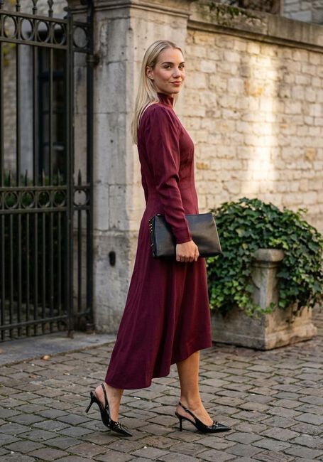 Bordeaux COPENHAGEN MUSE Midikleid CMVIANNA-DRESS - large
