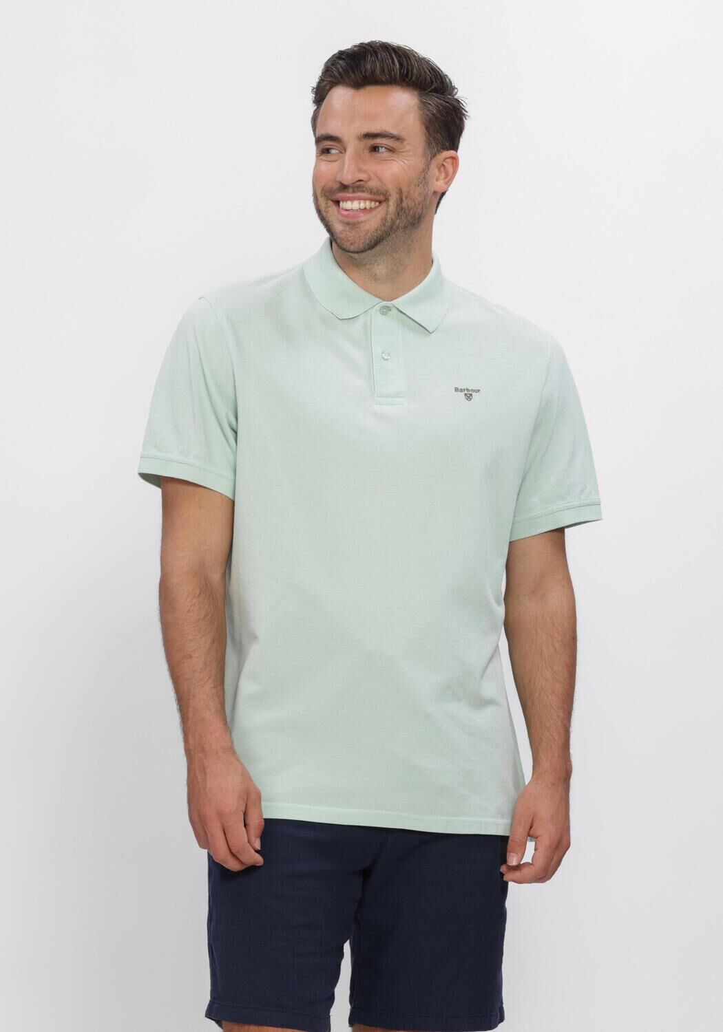 Blaue BARBOUR Polo-Shirt LIGHTWEIGHT SPORTS POLO SHIRT - large