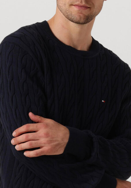 Dunkelblau TOMMY HILFIGER Pullover CLASSIC CABLE CREW NECK - large