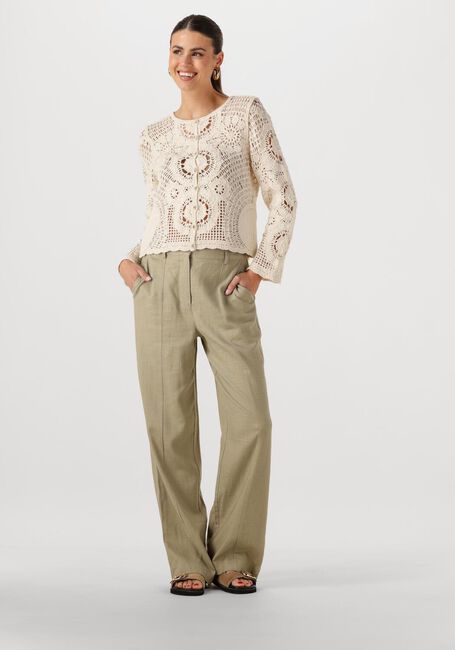 Ecru Y.A.S. Strickjacke YASFIRO CROCHET CARDIGAN - large