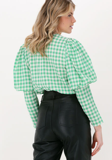 Grüne CO'COUTURE Blusen CADIE CHECK BLOUSE - large
