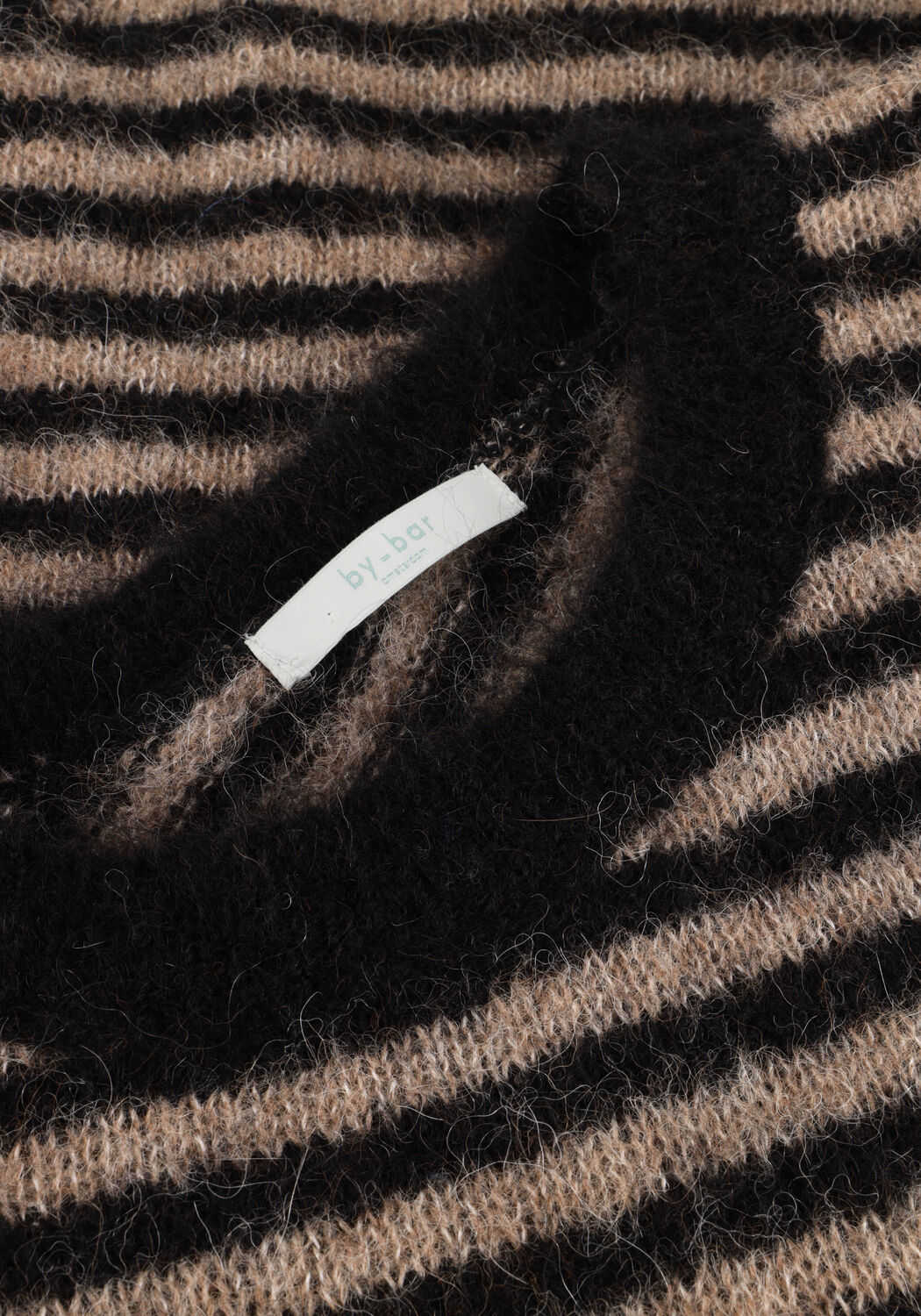 Schwarze BY-BAR Pullover DIAGONAL NATURAL PULLOVER - large