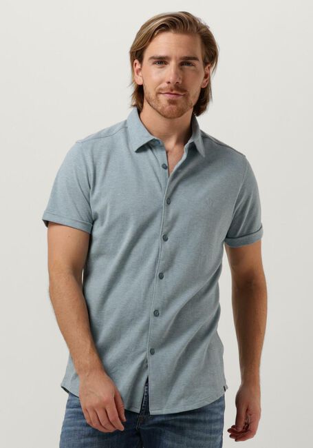 Blaue DSTREZZED Casual-Oberhemd KIRK SHIRT MELANGE PIQUE SS - large