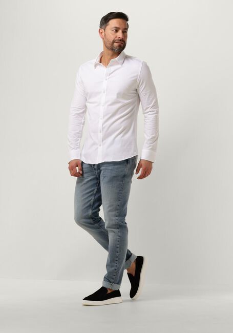Weiße PURE PATH Casual-Oberhemd JERSEY BASIS SHIRT - large