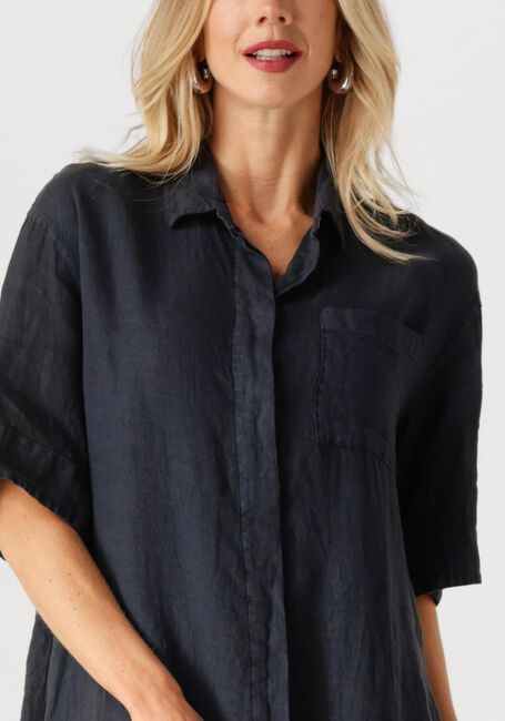 Dunkelblau BY-BAR Midikleid BRUNO LINNEN DRESS - large