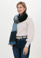 Blaue ALPACA LOCA Schal SCARF BLOCKED - medium