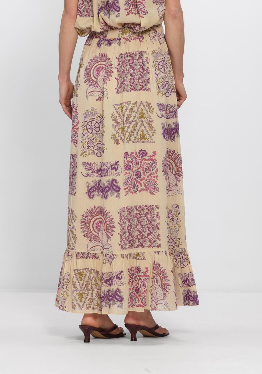 Creme ANTIK BATIK Maxirock JANE SKIRT - large