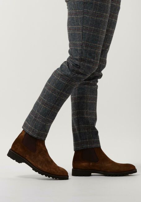 Cognacfarbene FLORIS VAN BOMMEL Chelsea Boots SFM-60018 - large