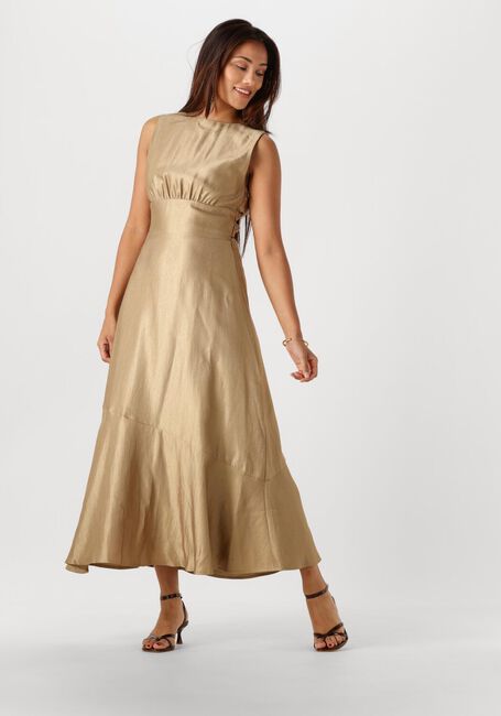 Goldfarbene AAIKO Midikleid MICHELLE VIS 512 - large