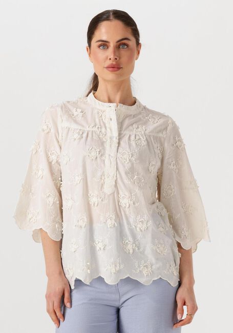 Weiße LOLLYS LAUNDRY Blusen LOUISELL BLOUSE SS - large