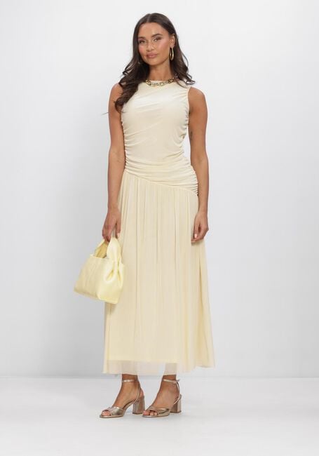 Gelbe NEO NOIR Maxikleid CLUDINE MESH DRESS - large