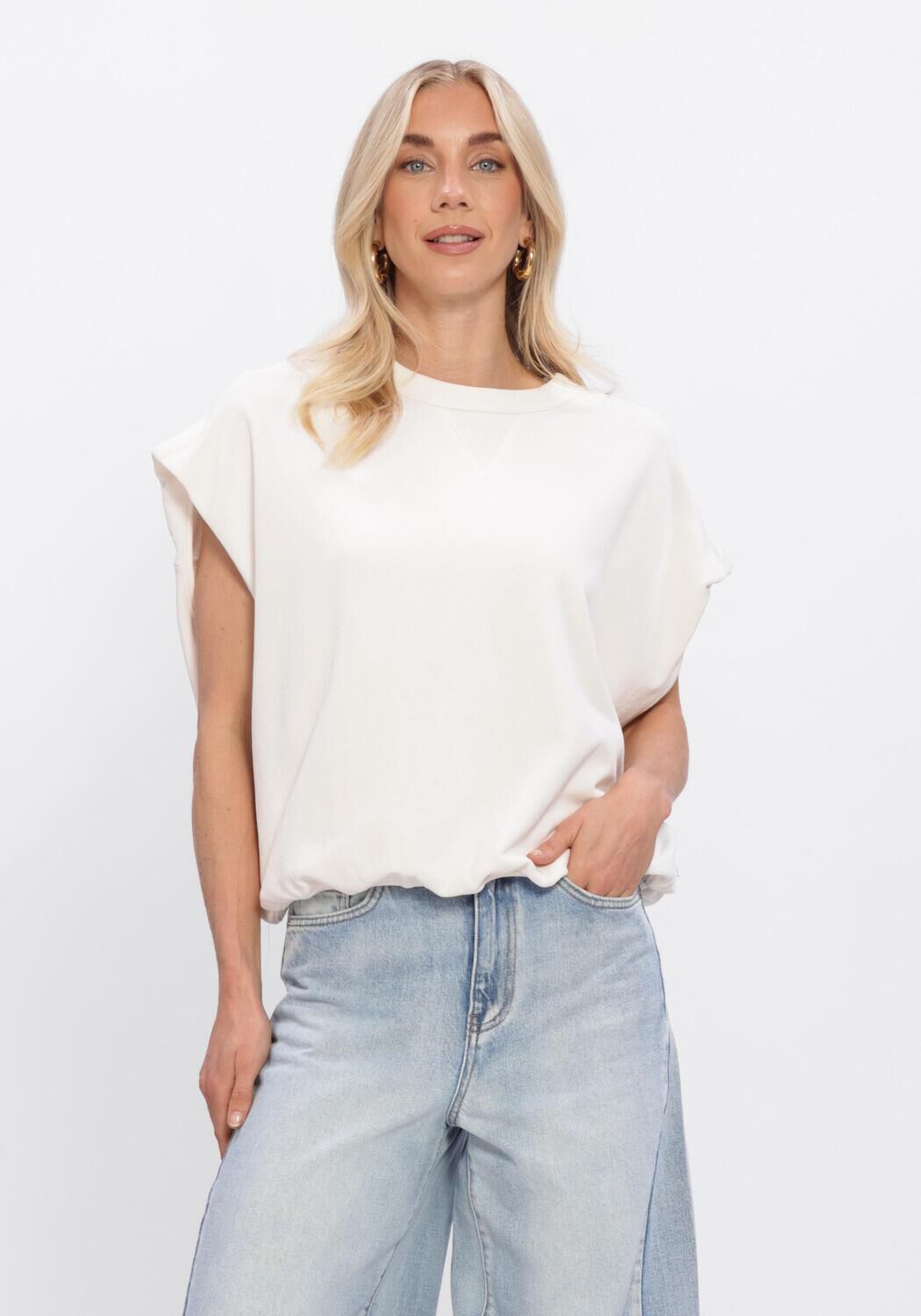 Wei&szlig;e CATWALK JUNKIE Pullover & Cardigans SLEEVELESS GRAPHIC SWEATER - large