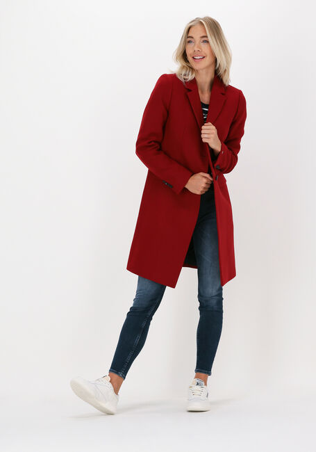 Rote TOMMY HILFIGER Mäntel TH ESS WOOL BLEND CLASSIC COAT - large
