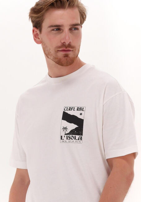 Weiße COLOURFUL REBEL T-shirt L'ISOLA BASIC TEE - large