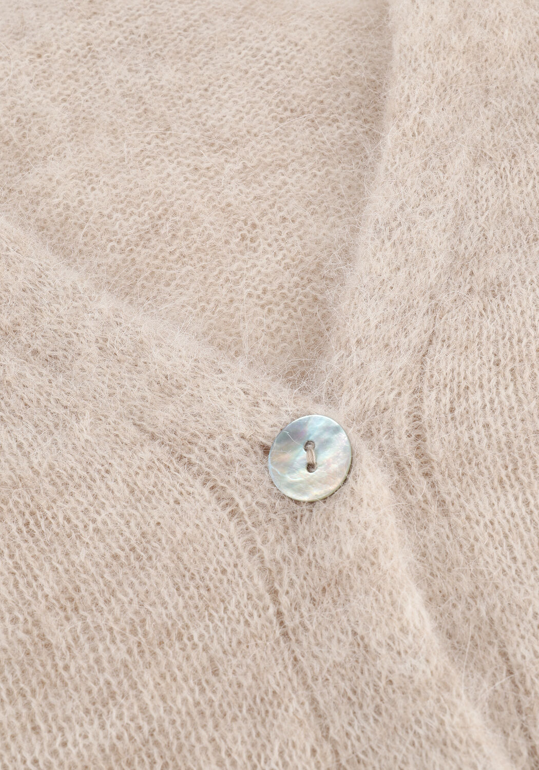 Beige SUMMUM Strickjacke CARDIGAN FEATHER LIGHT ALPACA - large