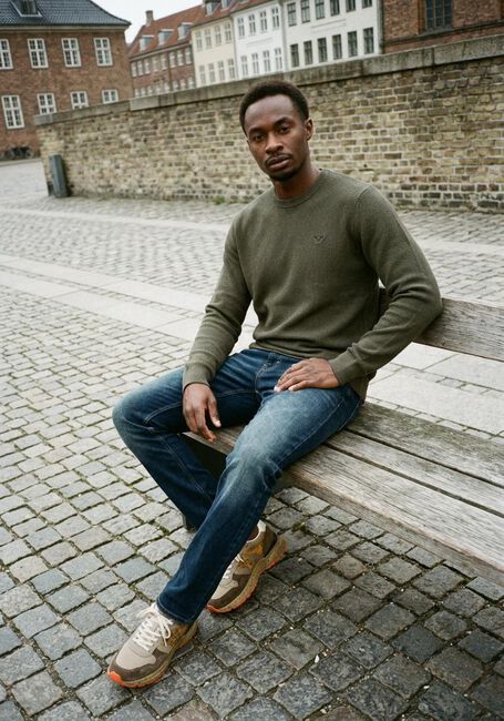 Dunkelgr&uuml;n PME LEGEND Pullover COTTON MODAL - large
