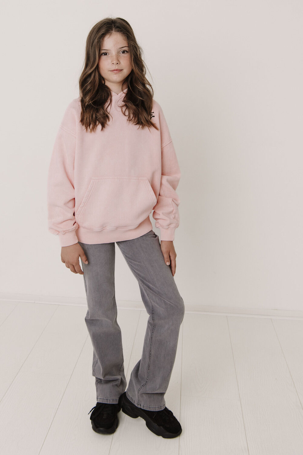 Hell-Pink FRANKIE & LIBERTY Pullover TERESA HOODIE FEEL FRANKIE - large