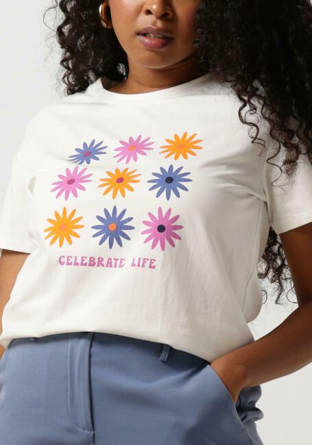 Nicht-gerade weiss YDENCE T-shirt T-SHIRT CELEBRATE LIFE - large