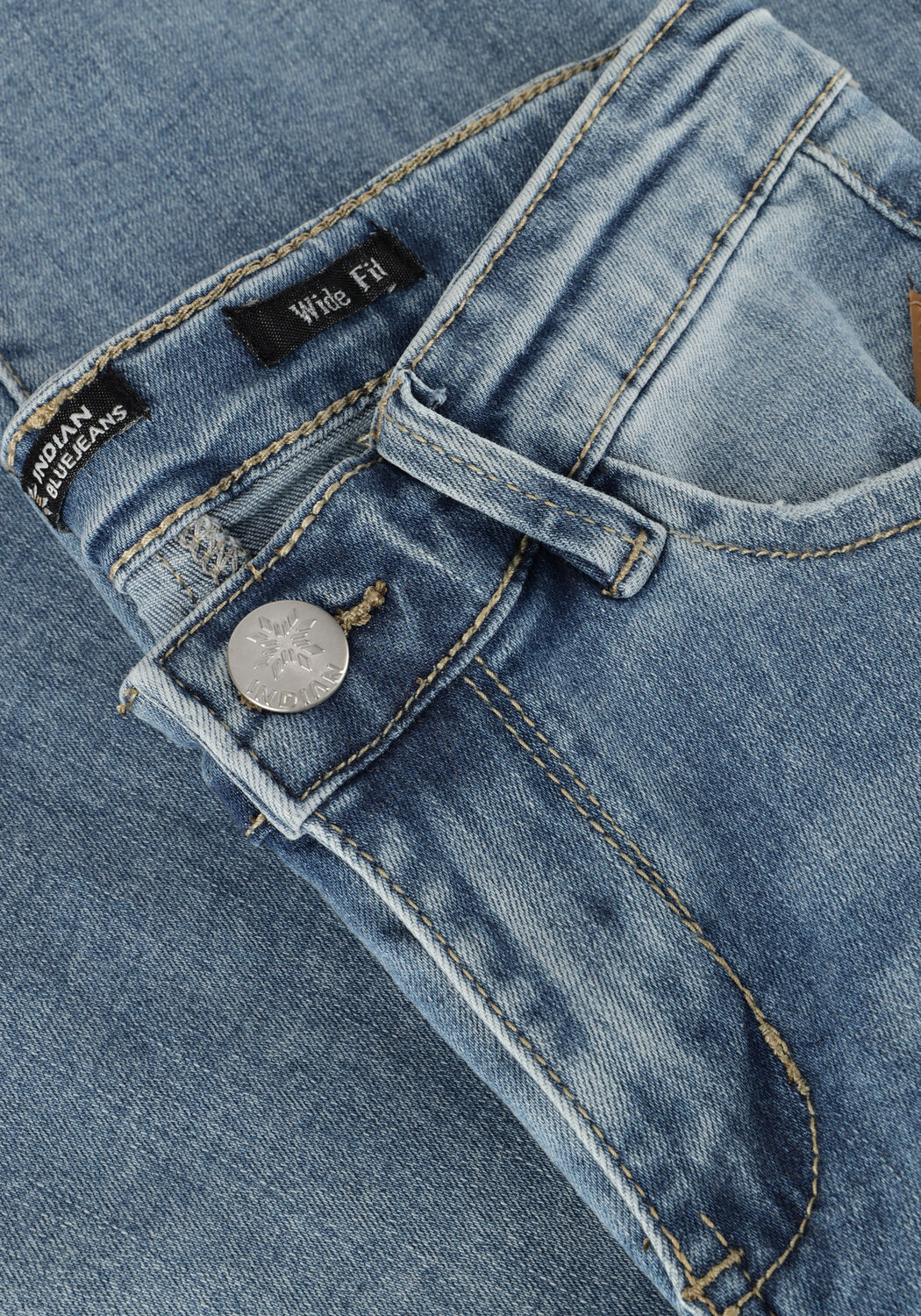 Blaue INDIAN BLUE JEANS Wide jeans JOY WIDE FIT - large