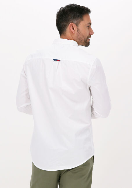 Weiße TOMMY JEANS Casual-Oberhemd TJM ESSENTIAL LIGHT TWILL SHIRT - large