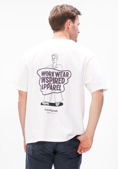 Wei&szlig;e ANERKJENDT T-shirt AKVILLADS WORKWEAR TEE - large