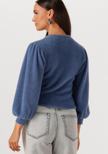 Blaue CATWALK JUNKIE Pullover FUZZY PUFF SLEEVE KNIT - large