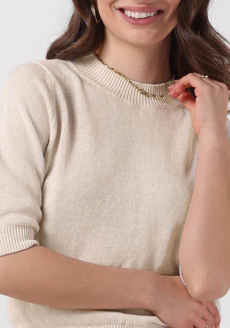 Sand KNIT-TED T-shirt FLEUR - large