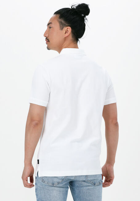 Weiße CALVIN KLEIN Polo-Shirt STRETCH PIQUE SLIM POLO - large