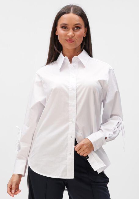 Wei&szlig;e HAUTE L'AMITI&Eacute; Blusen ALVINA PURE TIE SHIRT - large