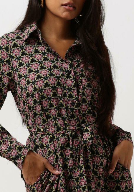 Mehrfarbige/Bunte COLOURFUL REBEL Midikleid DALIA GRAPHIC FLOWER MAXI SHIRT DRESS - large