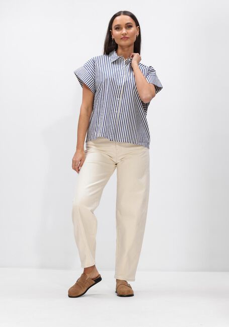 Dunkelblau BY-BAR Blusen PIXIE STRIPE BLOUSE - large