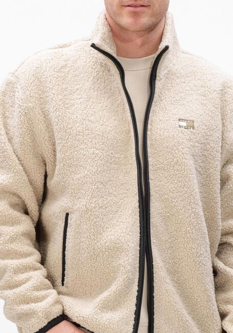 Creme TOMMY JEANS Teddy-Jacke TJM RLX BADGE ZIP-THRU EXT - large