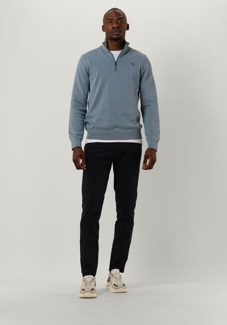 Hellblau PS PAUL SMITH Pullover MENS SWEATER HALF ZIP ZEB BAD - large