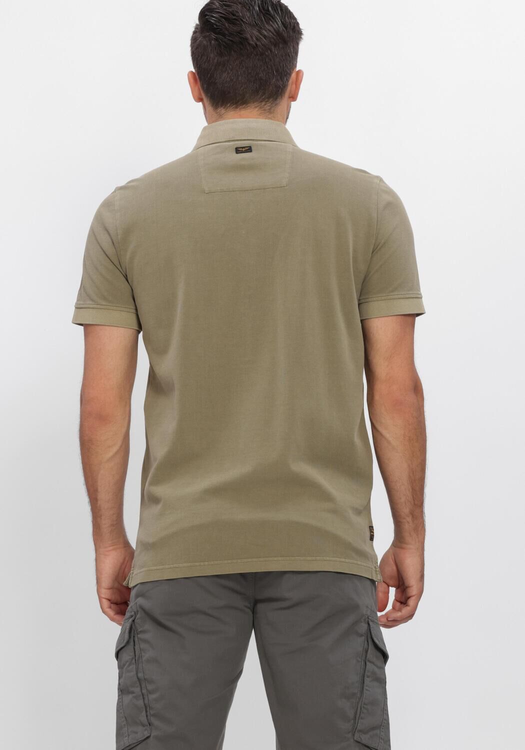 Khaki PME LEGEND Polo-Shirt SHORT SLEEVE POLO PIQUE GARMENT DYED TAILWING - large