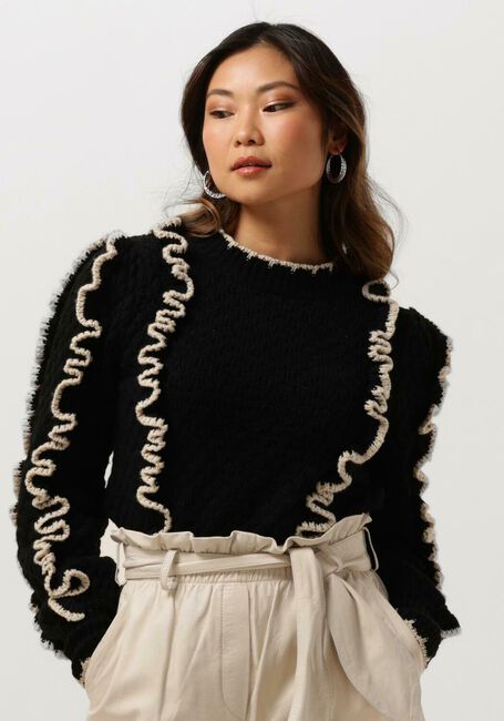 Schwarze OBJECT Pullover OBJYAA L/S KNIT PULLOVER 131 - large