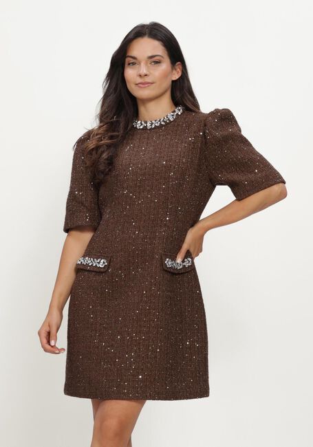 Braune LINA LOCCHI Minikleid LL-BELINE - large