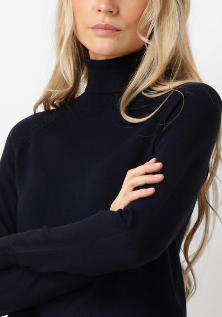 Dunkelblau SUMMUM Rollkragenpullover SWEATER TURTLE NECK BASIC KNIT - large