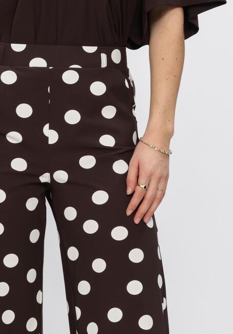 Braune STUDIO ANNELOES Weite Hose Lexie dot trousers - large