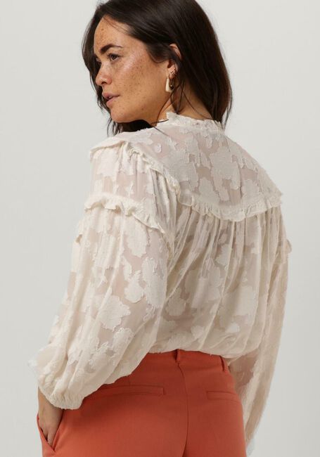 Weiße SUMMUM Blusen BLOUSE VISCOSE JACQUARD - large