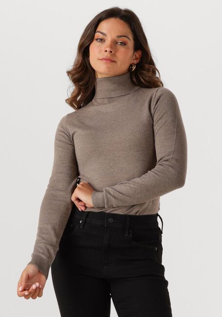 Taupe OBJECT Pullover OBJTHESS L/S ROLLNECK KNIT PULLOVER - large