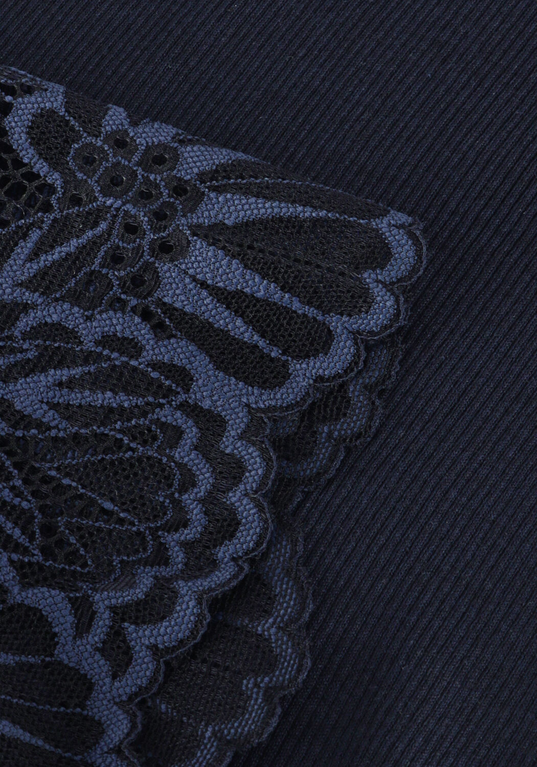 Dunkelblau ROSEMUNDE Top BEATHA CAPSLEEVE - large