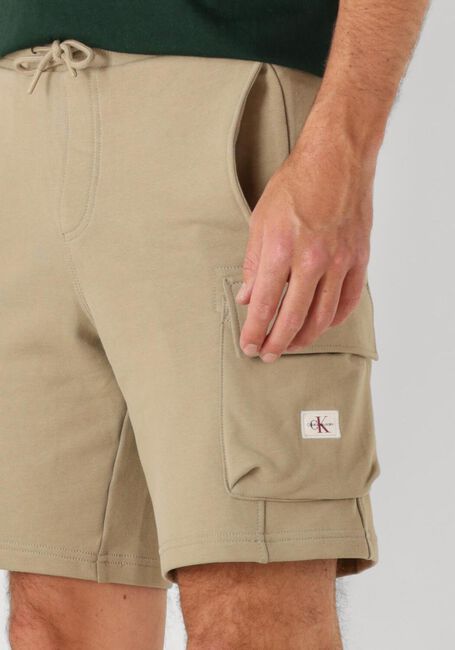 Grüne CALVIN KLEIN Kurze Hose WOVEL LABEL SHORT - large