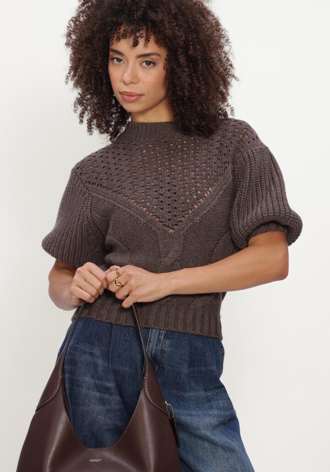 Braune JANICE Pullover & Cardigans NEXO - large
